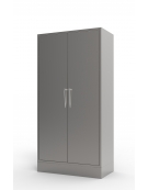 Armadio in metallo verniciato - 4 ripiani - porte con serratura, 4 piedini - cm 100x50x200h