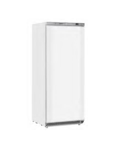 Armadio refrigerato negativo bianco con interno in ABS - 6 ripiani evaporatore fissi - mm 775x720x1990