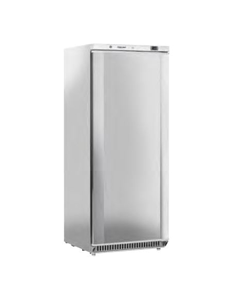 Armadio refrigerato negativo inox 430 con interno in ABS - 6 ripiani evaporatore fissi - mm 775x710x1990