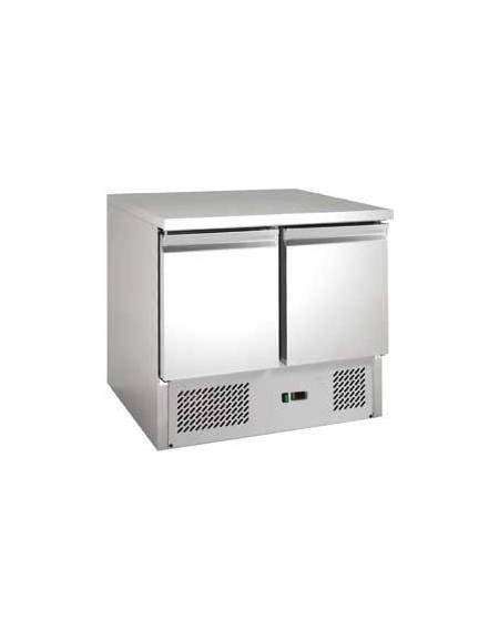 Tavolo saladette refrigerato 2 sportelli per sandwich +2°+8°C - cm 90x70x87h