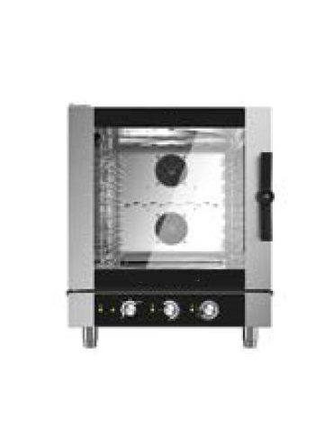 Forno combinato vapore professionale elettrico per ristorante N° 7 Teglie GN 1/1 - Comandi elettromeccanici