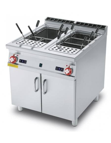 CUOCIPASTA GAS LT. 40+40 - 2 VASCHE CM. 30,7X50,9X32,7H - CARICO