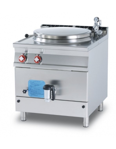 PENTOLA INDIRETTA ELETTRICA LT. 135 - AUTOCLAVE - VASCA CM. Ø 60x54H - CARICO AUTOMATICO INTERCAPEDINE - CM. 80X90X90H.