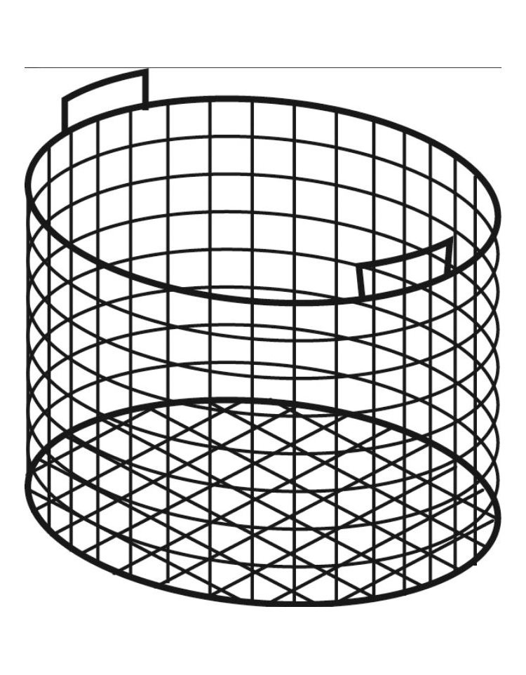 Cesto forato per pasta o riso a 1 settore per pentola da Lt 150 - Fori  diametro mm 3