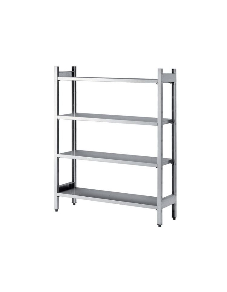 Scaffale Acciaio Inox AISI 304 Ripiano Forato - H.150 cm (AGG.VO)