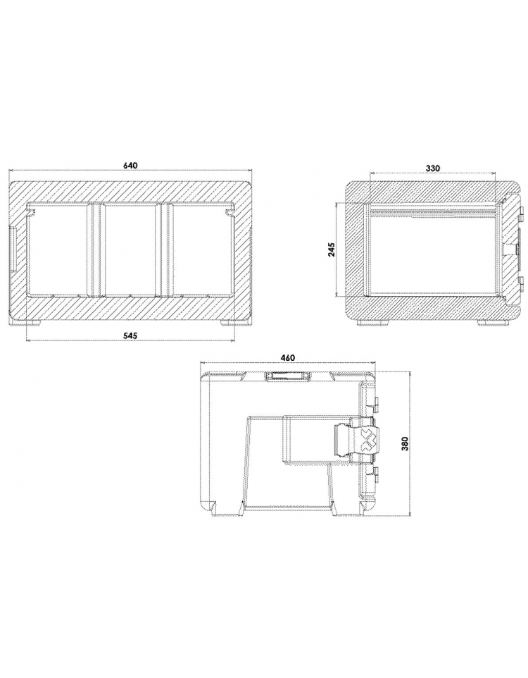 Contenitore isotermico per Gastronorm 1/1 h577_37