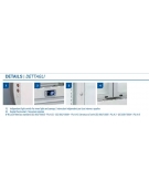 Vetrina bibite verticale doppia 800 Lt. - refrigerazione ventilata - mm 1000x730x2035h