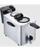Friggitrice elettrica da banco in acciaio inox - linea economica - 1 vasca, 6 Lt. - mm 265x410x290h