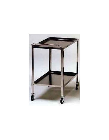 CARRELLO A DUE PIANI INOX CM.70X50