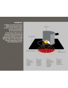 Cucine a induzione per ristoranti N° 2 Zone di cottura su mobile aperto cm 40x73x87h