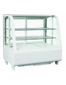 Espositore refrigerato colore bianco, refrigerazione ventilata - capacità 100 Lt. - mm 682x450x675h