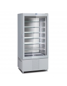 VETRINA GELATERIA DOPPIA VERTICALE STATICA 2 PORTE CON 1 MOTORE CM 118X62X189,5H