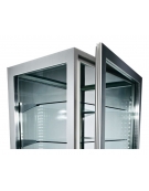 VETRINA GELATERIA DOPPIA VERTICALE STATICA 2 PORTE CON 1 MOTORE CM 138X62X189,5H