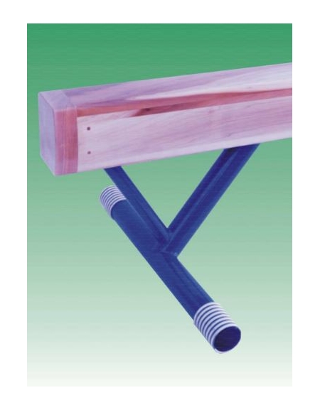 Trave di equilibrio in legno  fissa h. 50 cm. Lunghezza mt 5,00