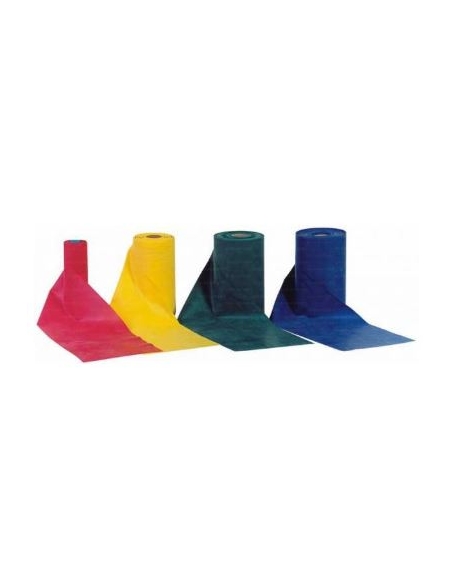 Banda elastica per aerobica colore blu, molto resistente. Lunghezza mt. 25