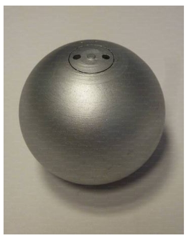 Palla getto in metallo tarata da kg.4.