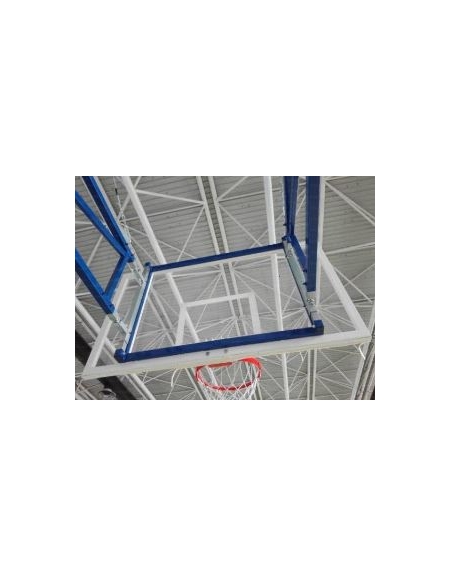 Tabellone basket in plexiglass 180x105 cm.,con telaio.