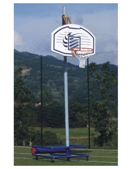 Mezzo impianto basket/minibasket su ruote autobloccanti mod. Scuola.