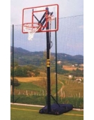 Impianto minibasket tabelloni plexiglass mod. Orlando Dim. cm 117 x 73