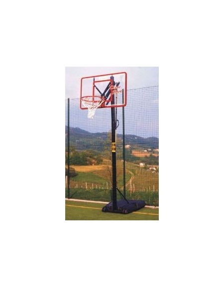 Impianto minibasket tabelloni plexiglass mod. Orlando Dim. cm 117 x 73