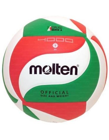 Pallone Molten training V5M4000 pelle colorato.