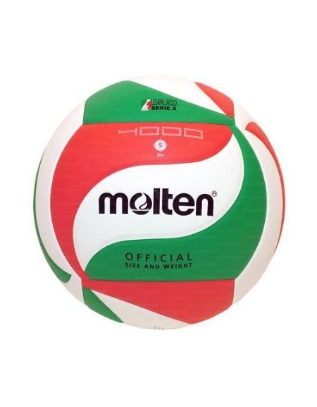 Pallone Molten training V5M4000 pelle colorato.