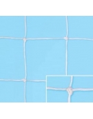 Coppia reti calcio treccia 100% polietilene stabilizzato U.V. diam. 6 mm., maglia 10x10 cm., lavorazione senza nodo.