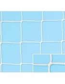 Coppia reti calcio ridotte per porte 6x2 in treccia polipropilene diam. 3 mm. stabilizzato U.V., lavorazione senza nodo.