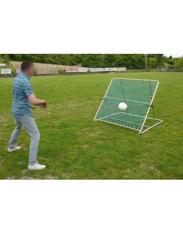 Telaio con rete ad inclinazione variabile per allenamento con il pallone, RICHIUDILE, Dimensione 160x160 cm.