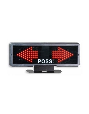 Indicatore luminoso di possesso palla a  norma F.I.B.A. Dim. 56 x 23,5 x 4 cm,