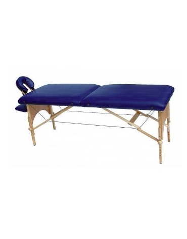 Lettino per massaggi chiudibile a valigia struttura in legno. Dim. 1960 x 65