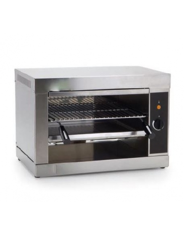 Salamandra in acciaio inox -  2200 Watt -  griglia cm 41x35