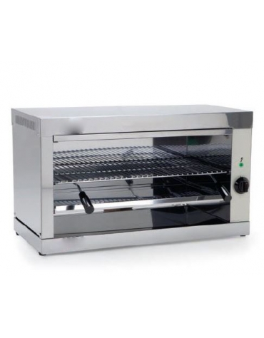 Salamandra in acciaio inox -  3200 Watt -  griglia cm 63x35