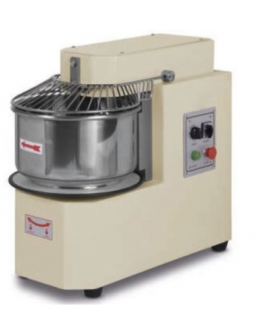 Impastatrice a spirale testa fissa da Kg. 18 d'impasto - TRIFASE - 1,1kw