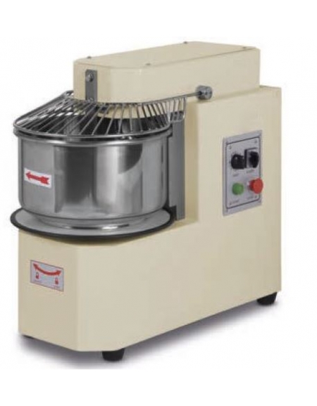 Impastatrice a spirale testa fissa da Kg. 25 d'impasto - TRIFASE - 1,5kw