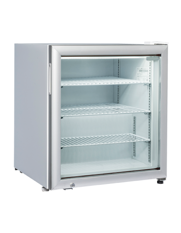 Congelatore orizzontale porta a vetro 88Lt. - porta a vetro, autochiudente - refrigerazione statica - mm 610x540x685h