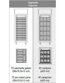 Armadio refrigerato GN2/1 ventilato con interni ed esterni in acciaio inox, 810x1040x2090h