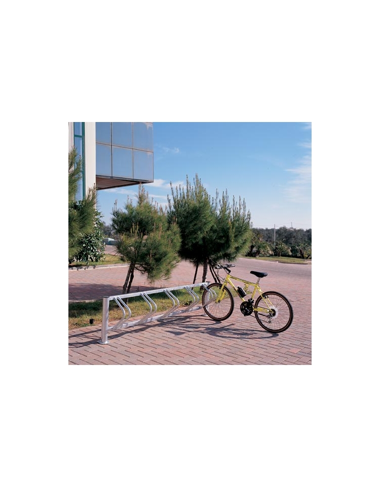 Todeco Rastrelliera Biciclette 5 Posti, Porta Biciclette da Terra per  Pneumatici Inferiore a 55 mm, Supporto Bici da Terra, Garage Biciclette da  Esterno, Installazione a Pavimento e Parete : : Fai da te