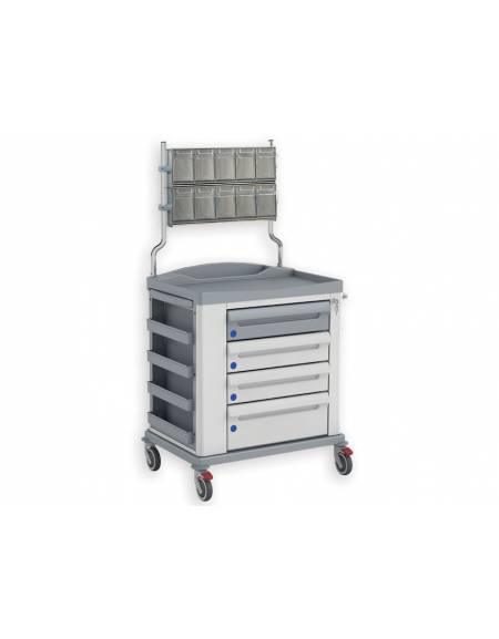 Carrello medicazione standard - cm 91,1x70,4x107,5h