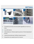 Armadio refrigerato per pasticceria, in acciaio inox AISi 304, refrigerazione ventilata - mm 1340x690x1475h