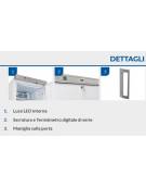 Frigorifero ventilato bianco - 5 ripiani regolabili - evaporatore roll bond con ventola interna - mm 595x650x2000h