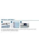 Armadio refrigerato bianco porta con doppio vetro di sicurezza temperato, con interno in ABS - 600x625x1875h