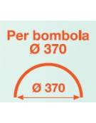 Portabombole singolo propano, 2 ruote pneumatiche cerchio acciaio Ø cm 30 - Per bombola Ø370  - cm  51x62x120h