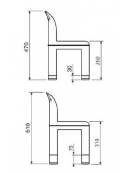 SEDIA POLIPROPILENE 2 ALT. 32X27X30E26H