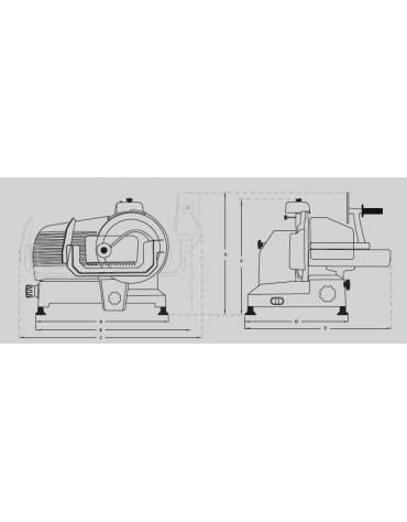 Affettacarne professionale lama 35