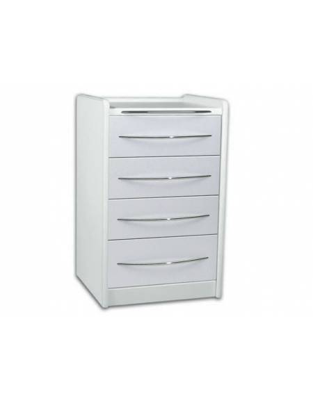 Cassettiera S10 per piani di lavoro ospedaliero - colore bianco -  cm 52x43.5x81h