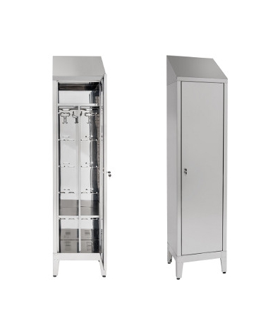 Armadio Spogliatoio inox Singolo a 1 Anta dim 50x40x215h inox430