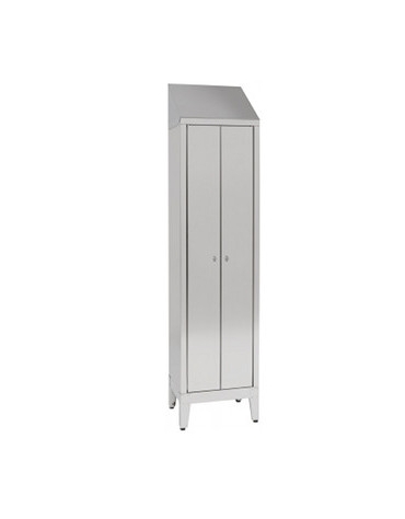 Armadio Spogliatoio Singolo a 2 Ante dim 50x40x215h inox430