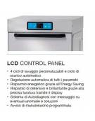 Lavabicchieri cesto quadro cm 40x40 - controllo elettronico - altezza massima del bicchiere cm 27,5 - cm 47x58,5x71h