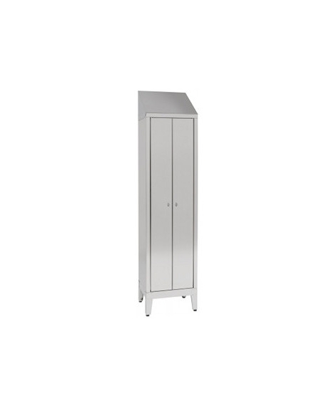 Armadio Spogliatoio Singolo a 2 Ante dim 50x50x215h inox430